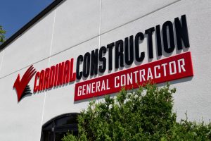Channel Letter Building Sign for General Contractor