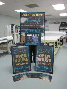 Berlin Coroplast Signs real estate outdoor yard sign 225x300
